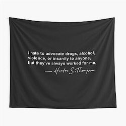 Hunter Thompson Quote Tapestry