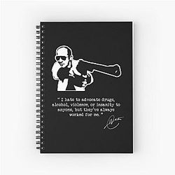 Hunter S Thompson - Drugs, Violence and Insanity Spiral Notebook