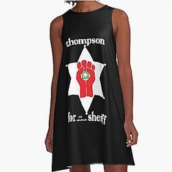 Hunter S. Thompson Sheriff A-Line Dress