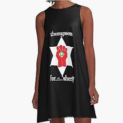 Hunter S Thompson Sheriff A-Line Dress