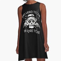 Hunter S Thompson Too Rare To Die Fear and Loathing Cool Witty A-Line Dress