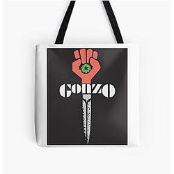 Hunter S. Thompson Gonzo All Over Print Tote Bag