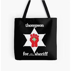 Hunter S. Thompson For Sheriff All Over Print Tote Bag
