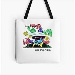 Hunter S Thompson All Over Print Tote Bag