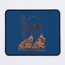 Hunter S. Thompson smoking a premium mouse pad