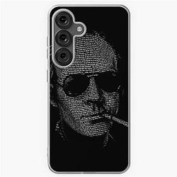 Hunter S Thompson Fear and Loathing in Las Vegas Text Portrait T-Shirt Samsung Galaxy Soft Case