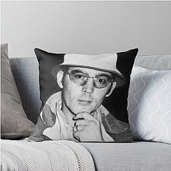 Hunter S Thompson Throw Pillow