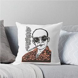 Hunter S Thompson Throw Pillow