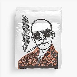 Hunter Thompson Smoking Duvet Cover