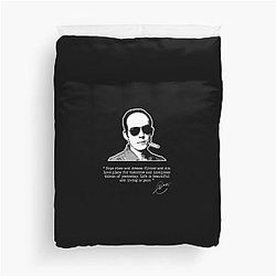 Hunter S. Thompson - Living is Pain Duvet Cover
