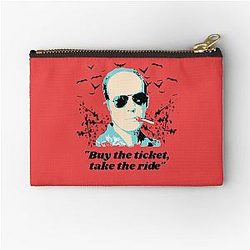 Buy the ticket take the ride Hunter S Thompson Quote Zipper Pouch