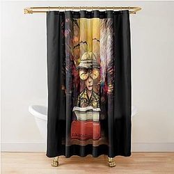Music and Hunter S. Thompson The Life of Great People Shower Curtain