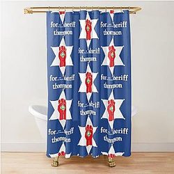 Hunter S. Thompson for Sheriff Shower Curtain