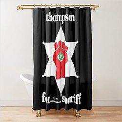Hunter S. Thompson Sheriff Shirt Shower Curtain
