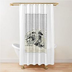 Hunter S. Thompson Bat Country Shower Curtain