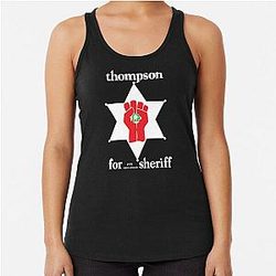 Hunter S Thompson Sheriff Racerback Tank
