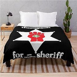 Hunter S. Thompson for Sheriff Throw Blanket