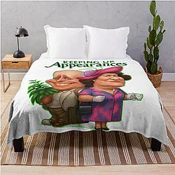 Keeping Up Appearances - Hyacinth Bucket - Patricia Routledge - Richard Bouquet Throw Blanket