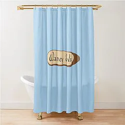 Waney Elm - Hyacinth Bouchers house sign Shower Curtain