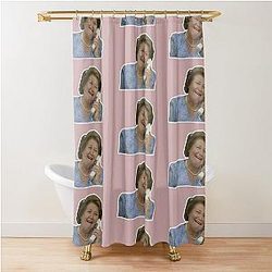 Hyacinth Bucket on Phone Shower Curtain