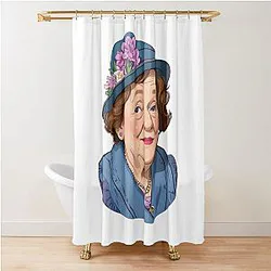 Hyacinth Bucket Portrait Shower Curtain