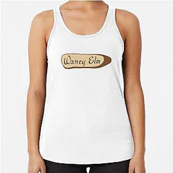 Waney Elm - Hyacinth Bunchs house sign Racerback Tank Top
