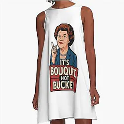 It's Bouquet Not Bucket Hyacinth Bucket Classic A-Line Dress