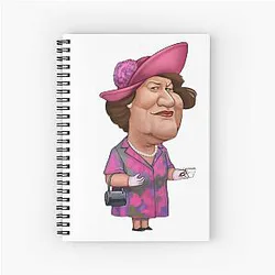 Hyacinth Bucket Spiral Notebook