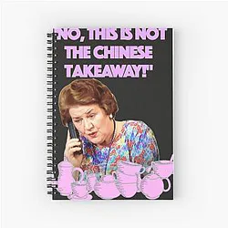 Hyacinth Bucket Spiral Notebook