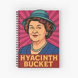 Hyacinth Bucket Spiral Notebook