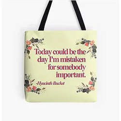 Hyacinth Bucket Quotes Tote Bag