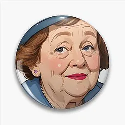 Hyacinth Bucket Portrait Pin