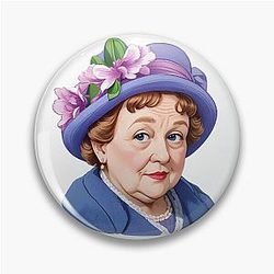 Hyacinth Bucket Character Pin