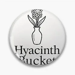 Hyacinth Bucket Flower Posy Shoulder Pin