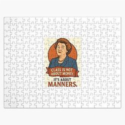 Class Is About Money – Hyacinth Bucket Quote Poster Jigsaw Puzzle