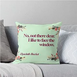 Hyacinth Bucket Throw Pillow