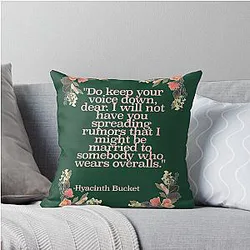 Hyacinth Bucket Throw Pillow