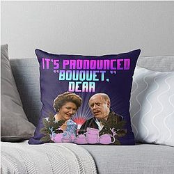 Hyacinth Bucket Keeping Up Appearances Throw Pillow