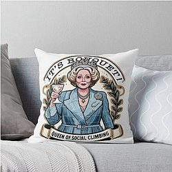 The Vicar of Dibley - Hyacinth Bucket Throw Pillow