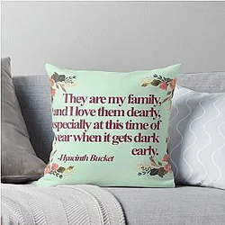 Hyacinth Bucket Throw Pillow