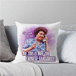 Hyacinth Bucket Keeping Up Throw Pillow