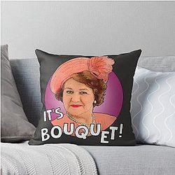 It's Bouquet Hyacinth Bucket Keeping Up Appearances Throw Pillow