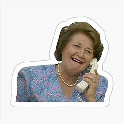 Hyacinth Bucket on the Phone Sticker