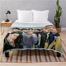 Stray Kids 5-STAR comeback 2023 poster bang chan know changbin hyunjin han felix seungmin jeongin kpop Throw Blanket