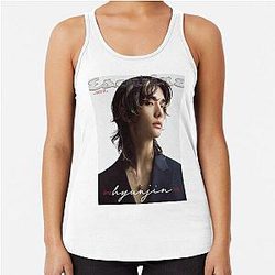 Esquire Hyunjin Stray Kids IMAGE SKZ kpop ot8 Racerback Tank Top
