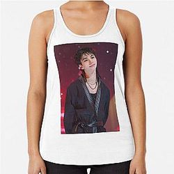 Hyunjin Stray Kids CEREMONY karma ethereal SKZ kpop Racerback Tank Top