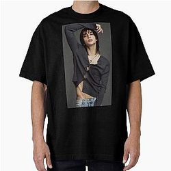 Cute Hyunjin ethereal Stray Kids IMAGE kpop Ot8 Oversized T-Shirt