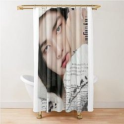 Stray Kids black and white sexy SKZ Hyunjin 3RACHA kpop boy group Korean men Shower Curtain