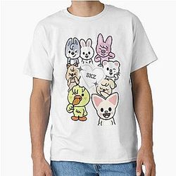SKZOO Wolfchan Dwaekki Jiniret HANQOULKAR Bbokkari PuppyM Fox NY shirt KARMA stray kids stay group bang chan know changbin hyunjin han felix seungmin jeongin kpop Classic T-Shirt