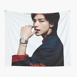 Stray Kids SKZ Hyunjin 3RACHA kpop boy group Korean men poster tapestry